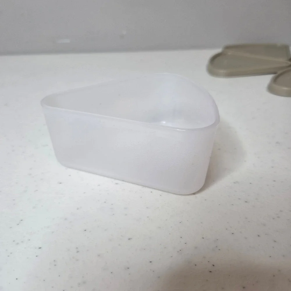 Vintage Tupperware Pie Slice Spice Container #1799 w Lid Modular Mate Set of 5